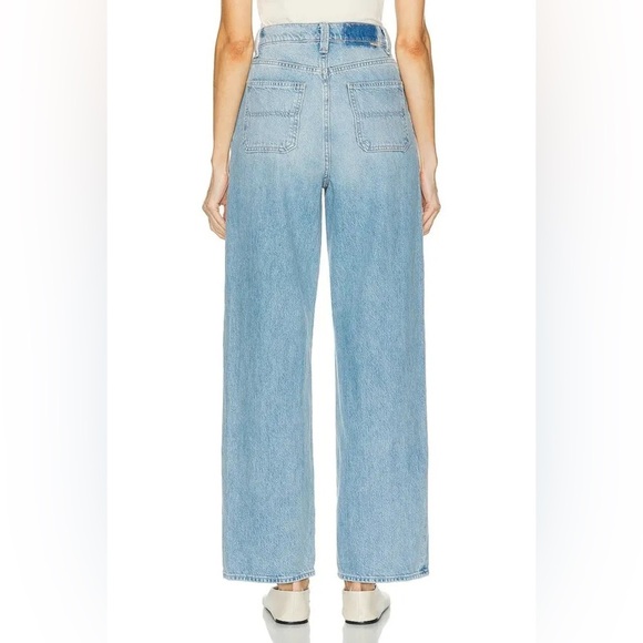 New MOTHER The Quartet Breaker Skimp Jeans Sz 34 Wide Leg Casual Closet Staple - Picture 2 of 15